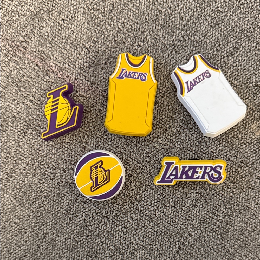 Lakers Basketball Crocs Charm Set